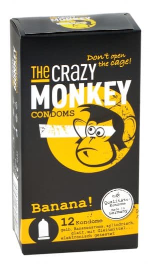 THE CRAZY MONKEY Condoms Banana 12 St.