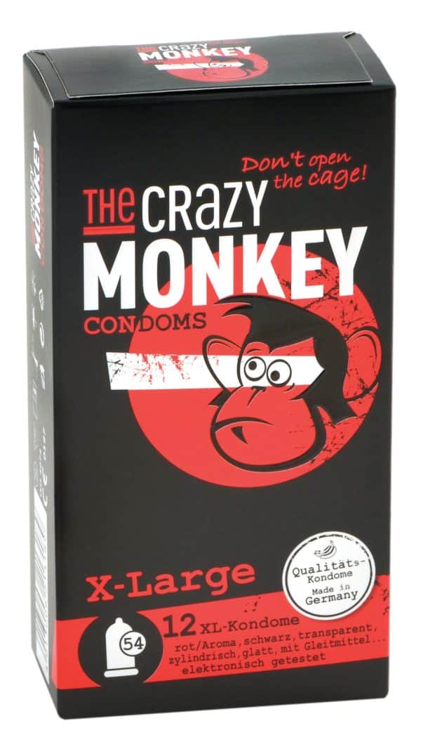 THE CRAZY MONKEY Condoms X-Large 12 St.