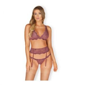 Dessous Set berry (3-tlg.)