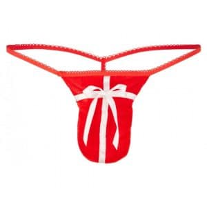 String im Geschenk-Look