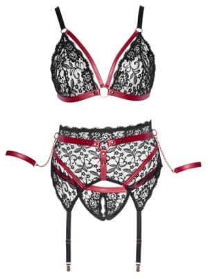 3-teiliges Straps Set im Bondage-Look