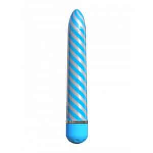 Klassischer Vibrator "Sweet Swirl" (Blau)