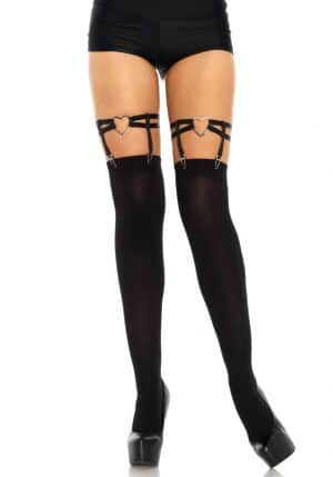 Dual strap heart garters