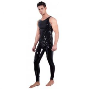 Glänzender Latex Overall