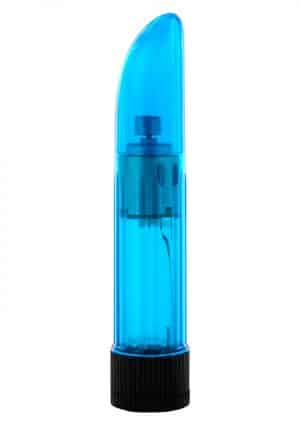 Crystal Ladyfinger Vibrator blue
