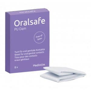 Lecktücher "Oralsafe ohne Latex" (8 Stück)