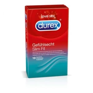 Durex Gefühlsecht Slim Fit Kondome (10 Stück)