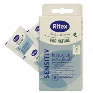 RITEX natürliche Kondome PRO NATURE SENSITIV (8 Stück)