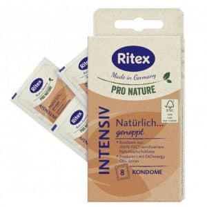 RITEX natürliche Kondome PRO NATURE INTENSIV (8 Stück)