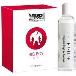 Secura Kondome "Big Boy" (100 Stück) + Gleitgel (250ml)