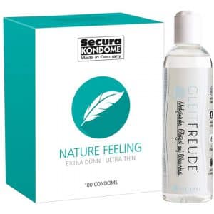 Secura Kondome "Nature Feeling" (100 Stück) + Gleitgel (250ml)