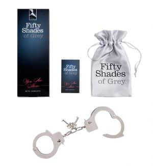 Fifty Shades of Grey "You.Are.Mine." Metal Handcuffs