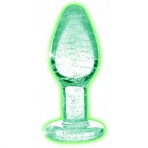 Glow-In-The-Dark Glas Analplug