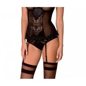 Melek Corset in schwarz