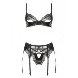 Dessous Set Marilyn (3tlg.) schwarz