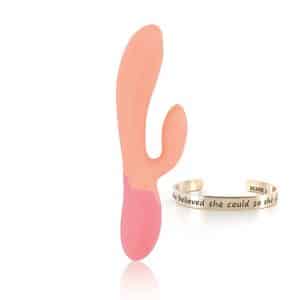 RS - Essentials - Xena Rabbit Vibrator (Peach & Coral)