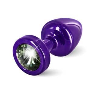 Diogol - Anni Butt Plug Round Purple & Black 25 mm