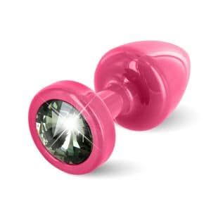 Diogol - Anni Butt Plug Round Pink & Black 25 mm