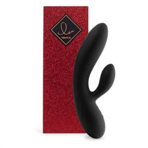 FeelzToys - Lea Rabbit Vibrator Black (Glitter)