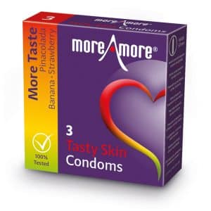 MoreAmore - Kondome "Tasty Skin" (3 Stück)