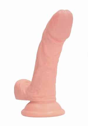 Curved Realistic Dildo - Flesh (15cm)