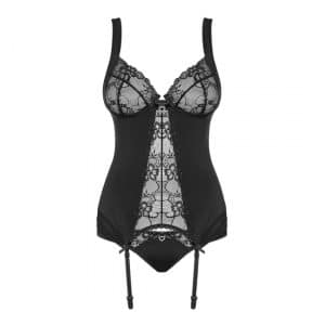 Heartina Corset & String schwarz