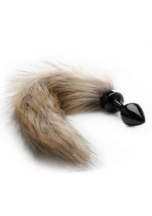 Fox Tail Buttplug - Black