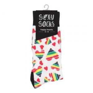 Shots Sexy Socks "Happy Hearts"