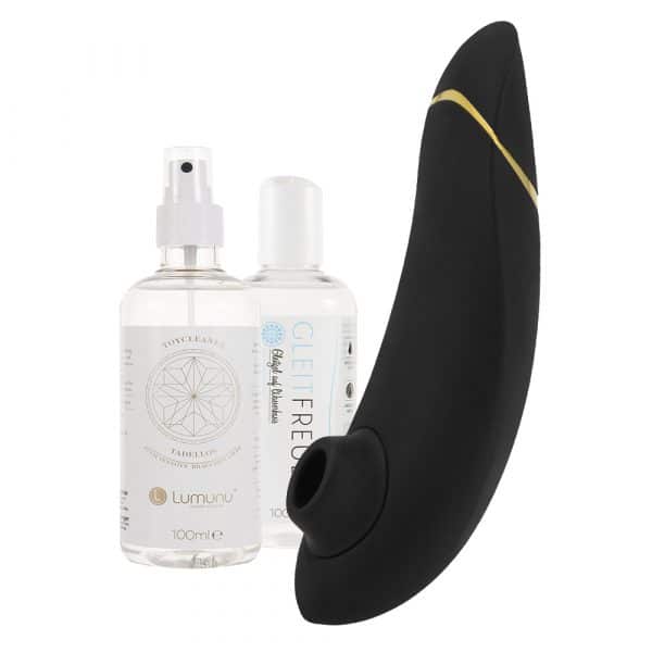 Womanizer "Premium" + Gleitgel & Toy Cleaner