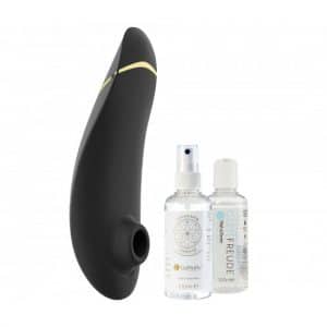 Womanizer "Premium 2" + Gleitgel & Toy Cleaner