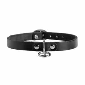 Unisex Choker aus Leder mit O-Ring