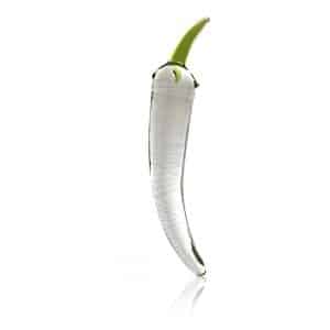 Deluxe Glas Dildo Hot Pepper