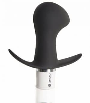 Deluxe Silikon Massage Butt Plug "Angel Wings" (Black)