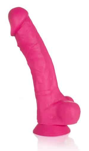 Deluxe Silikon Dildo "Big Player" (Hottest Pink)