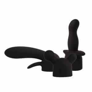 Deluxe Massager Aufsatz Set (schwarz)