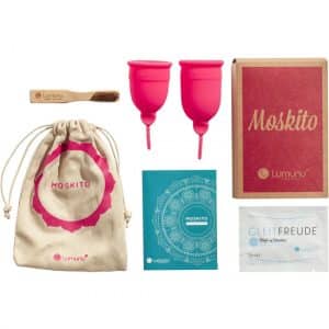 Deluxe Menstruationstassen MOSKITO im 2er Set (pink)