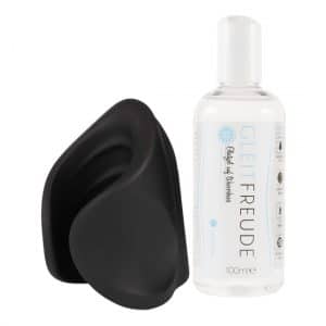 Deluxe Masturbations-Set aus Männer-Vibrator und Aqua Gleitgel Gleitfreude (100ml)