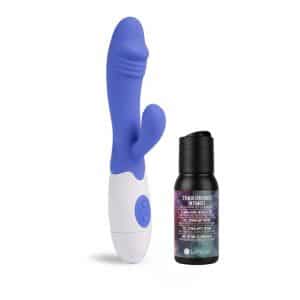 Deluxe Penisvibrator "Lustmolch" & stimulierendes Intimgel (50ml)