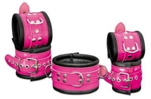 mejou´s Leder-Fesselset "Pink-Edition" (5 teilig)