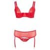 Bügel BH mit Strapsstring (90F/XL)