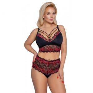 Sexy Lingerie Set aus Spitze 2-teilig (2XL)