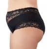 Ouvert Slip mit Perlenkette (2XL)