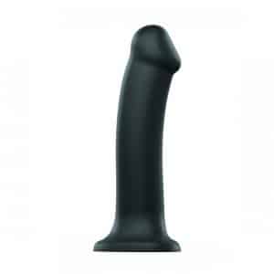 Strap-On-Me - Semi-Realistic Dual Density Bendable Dildo Black S