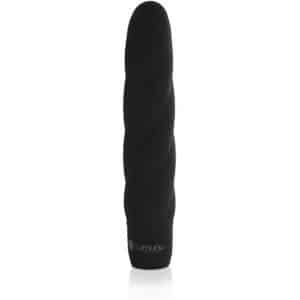 Deluxe Silikon Vibrator Twist (schwarz)