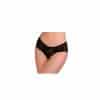 Eleganter Spitzen-Slip schwarz