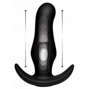 Gebogener vibrierender Anal Plug