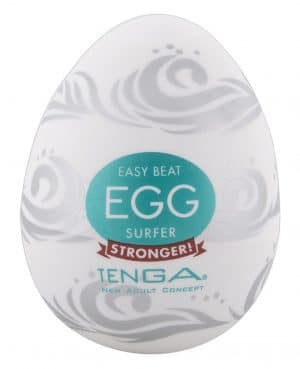 Masturbator „Egg Surfer“ mit Perlen und Rillenstruktur