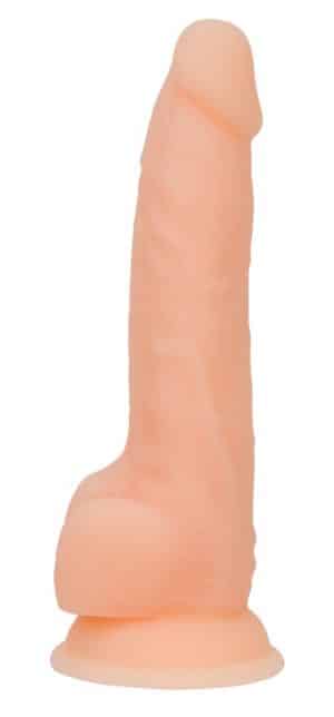 Naturdildo „8" Dual Density Silicone“ mit starkem Saugfuß