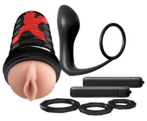 7-teiliges Toy-Set „Ass-gasm Extreme Vibrating Kit“ für Männer