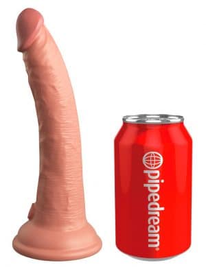 Naturdildo „7“ Dual Density Silicone Cock“ mit extra starkem Saugfuß